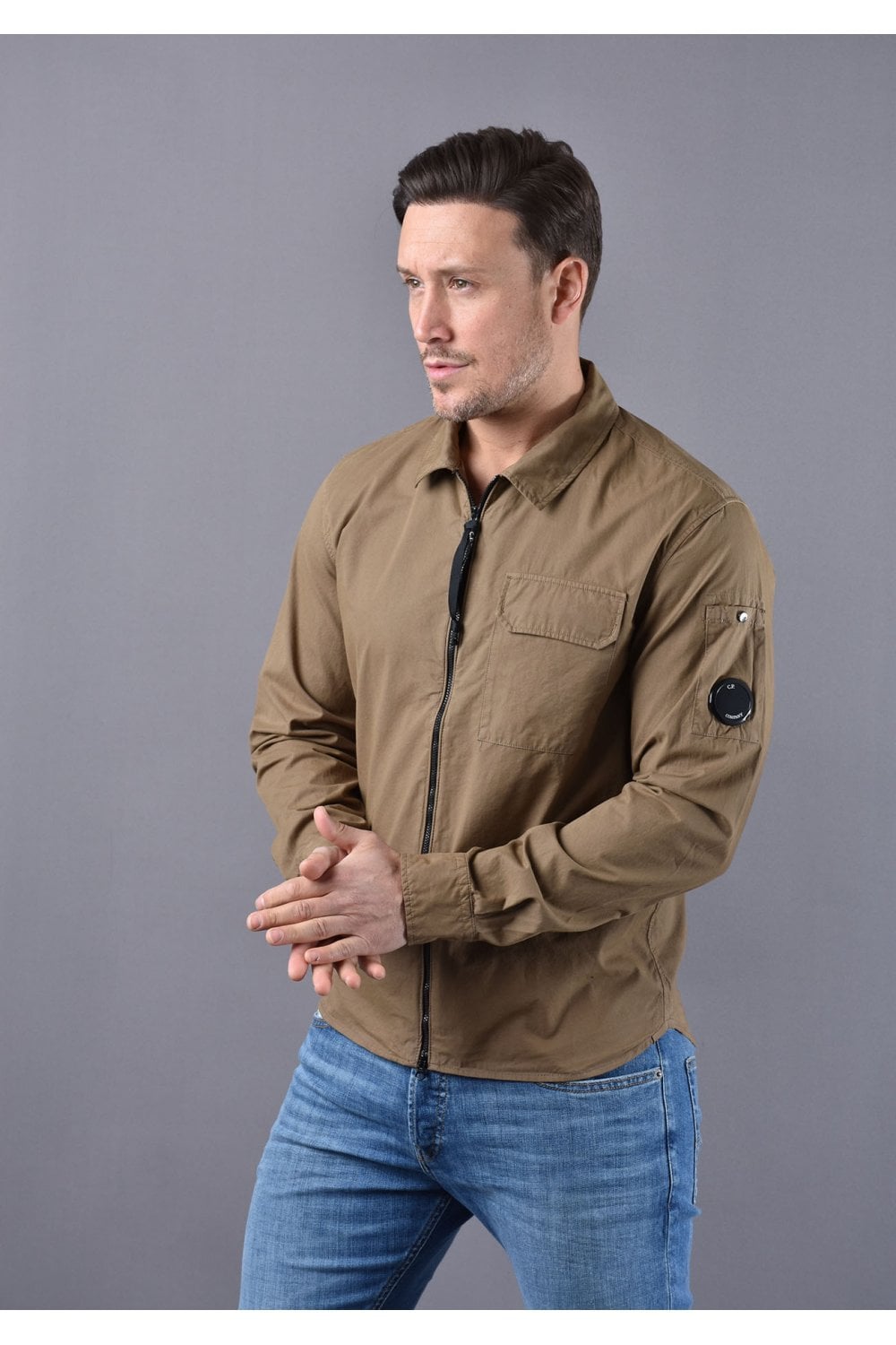 Cp company cheap khaki sweatshirt