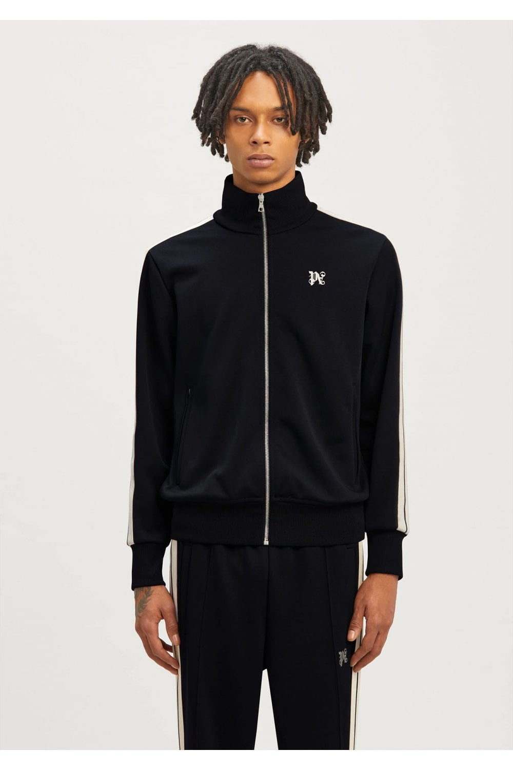 Palm angels best sale track top black